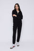 Everly-Luxe Fleece 1/2 Zip Mock neck